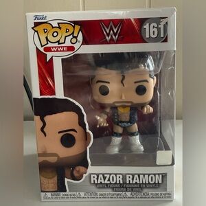 Funko Pop! WWE Razor Ramon Action Figure - Black, White, Blue